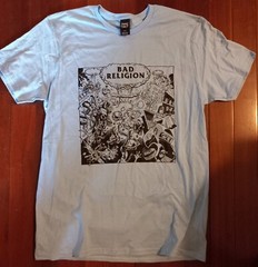 XL BAD RELIGION atomic Garden T-Shirt. ANTIFA Punk
