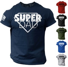 Men’s Fathers Day T shirt Funny Dad Gift Super Dad Tee