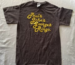 The Beatles – “John, Paul, George & Ringo” – 2012 Brown Shirt – S