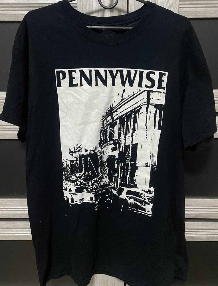 Pennywise Band Poster Tour T Shirt Cotton Black Unisex S-5XL EM0859