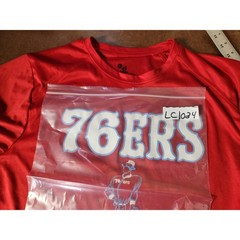 Philadelphia 76ers Shirt Men’s L Red Badger Sport Performance 76ers Graphic Tee
