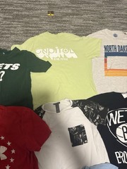 Mens Brand Name Designer T Shirt Lot Of 12 M/L UNDER ARMOR NFL HUMOR NBA