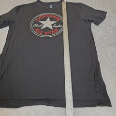 Converse Chuck Taylor All Star Shirt Mens Large L Black Graphic Logo Tee