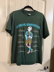 Vintage Unisex A Special Grandfather Graphic T-Shirt Funny Green Retro Novelty