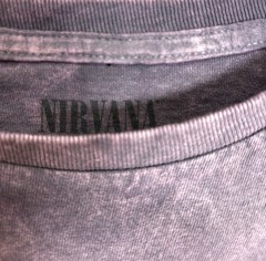 Nirvana Band Tee Purple In Utero Angel Grunge 90s Band T-Shirt Small