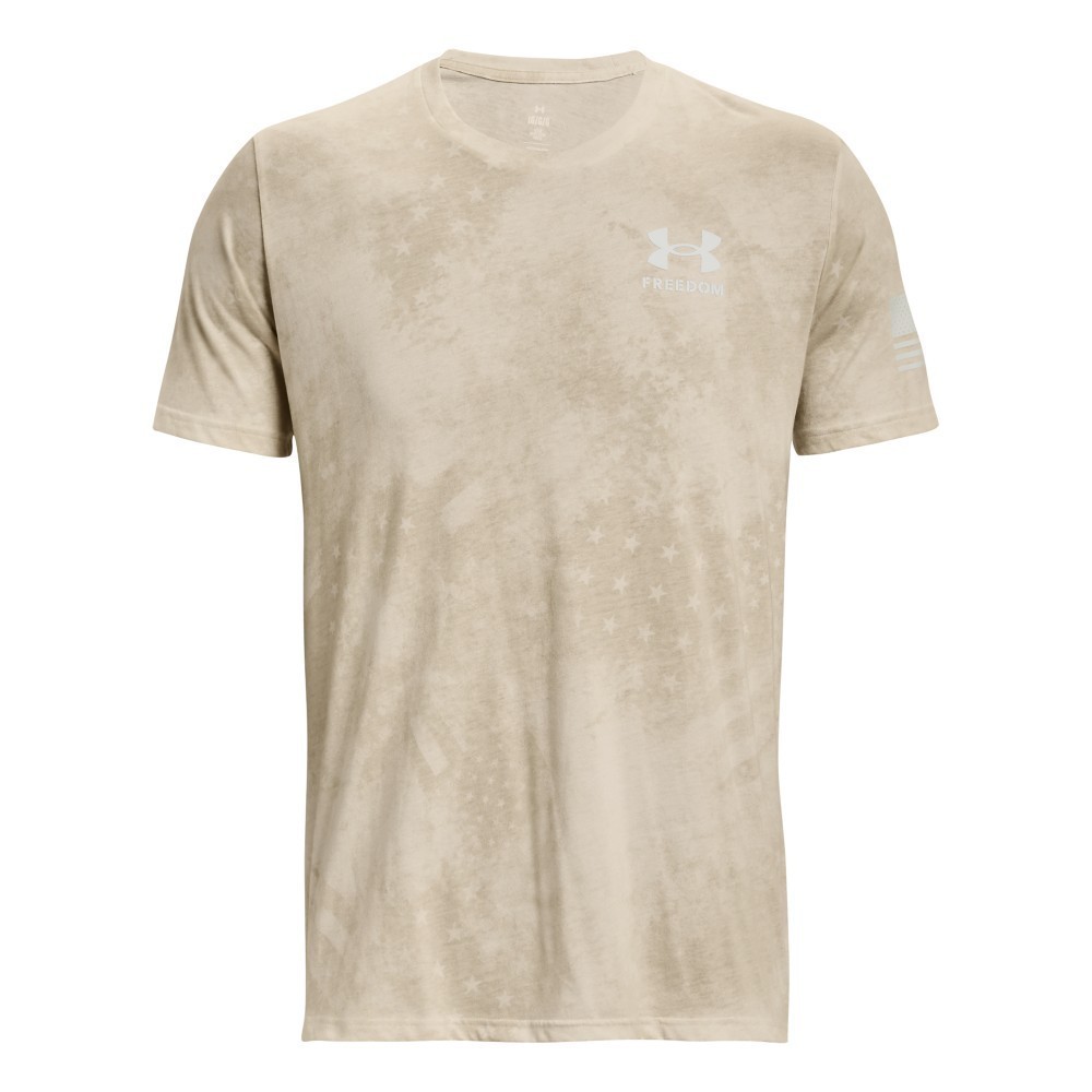 Under Armour 1373893 Men’s UA Freedom Amp T-Shirt, Khaki Base, 2X-Large