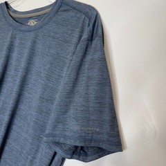 G.H. Bass & Co Mens 2XL Blue Performance T Shirt Stretch Short Sleeve Crew Neck