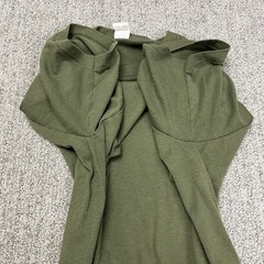 VTG Soffe T Shirt Tag M 17.5” PTP Single Stitch Sleeve Army Green Olive Military
