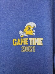 Tupelo High School 2021 Game Time Xl Mens Blue Double-sided Graphic Logo Tshirt