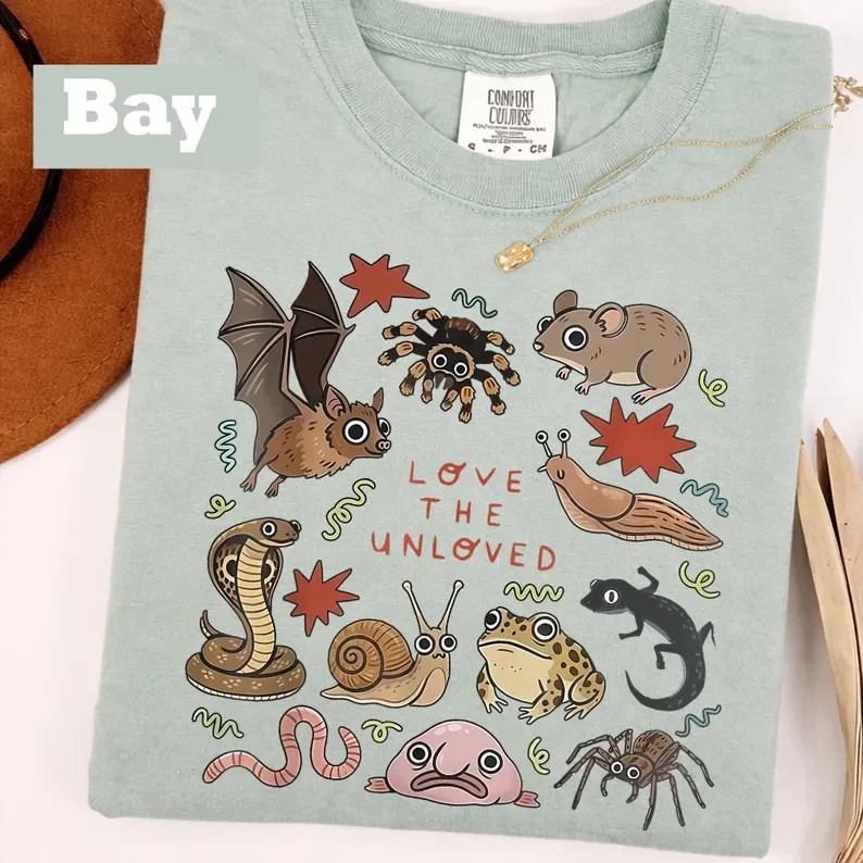 Love The Unloved Animal Shirt Bat Spider Snake Blobfish Nature Lover Gift