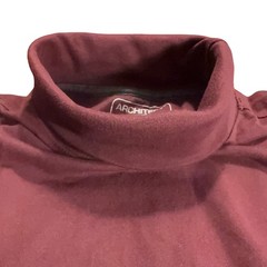 Architect Men’s Long Sleeve Burgundy Turtleneck Shirt Size Large