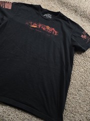 Grunt Style RED T Shirt Mens XL Black Graphic Short Sleeve Memorial
