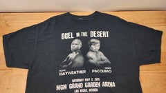 Mayweather/Pacquiao Duel in the Desert/Boxing event Tee ,see description details