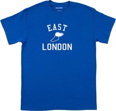 East London Retro Track T-Shirt – Running, College, Souvenir, Various Colours