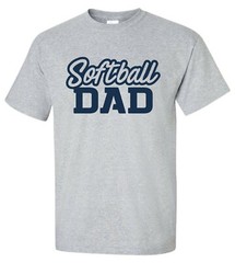 Personalized “Softball Dad” T-Shirt Size S-4XL parent team father girls custom