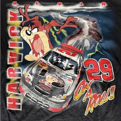 Vintage Kevin Harvick Taz NASCAR Racing Shirt Looney Tunes