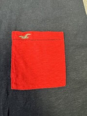 Hollister Men’s XL Blue/Red/Gray Short Sleeve Pullover T-Shirt EUC