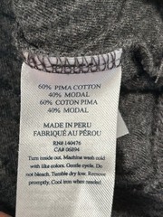 Faherty Cloud Cotton Shirt Mens Large Grey Short Sleeve Pullover Crewneck Soft