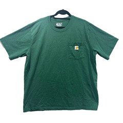 CARHARTT Relaxed Fit Midweight Short-Sleeve Size xLarge Green