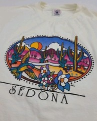 Vintage Sedona Arizona Multicolor Scenic Nature Outdoor Art Print AZ 90s USA XL