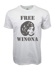 90s FREE WINONA GRAPHIC WHITE T-SHIRT