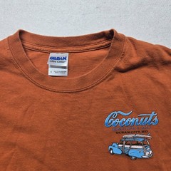 Coconuts Ocean City, MD Tee T-Shirt Orange Long Sleeve Adult Size S Small