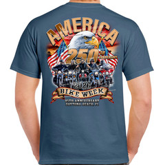 T-Shirt 2026 Bike Week Daytona Beach America Strong No Harley