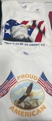 T Shirt Size L . The drawings vary. USA and Chicago print 4 lot
