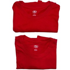 Athletic Works Mens L Red Moisture Wicking Tri-Blend Short Sleeve T-Shirts 2 New