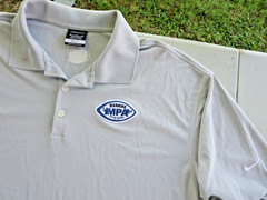 Nike Manning Passing Academy MPA Polo Shirt Men XL Football Camp Peyton Eli Arch