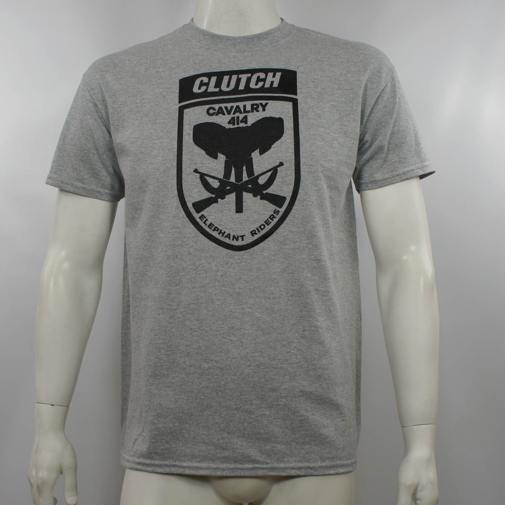 Authentic CLUTCH Band Elephant Riders Logo Gray T-Shirt S M L XL XXL NEW