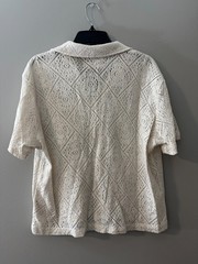 CHERRY LOS ANGELES Crochet Lace Shirt Button Down Size Medium M Retail $328 NEW