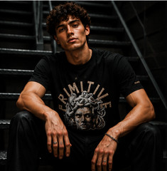 BKYS “Primitive” Medusa Graphic Rhinestone T-Shirt