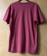 Orvis Graphic T-Shirt Sz L Fly Fishing Red Maroon Short Sleeve Mountains Men’s