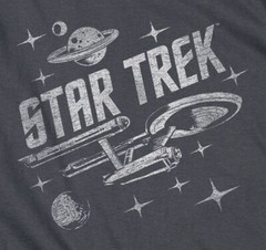 Star Trek TOS “Through Space” T-Shirt or Sleeveless Tank – to 5X