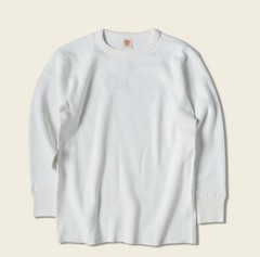 Heavyweight Waffle Cotton Long Sleeve – White Non Stock Mfg. Co XXL