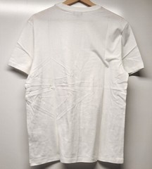 Express Pima Cotton T-Shirt Short Sleeve White Embroidered Men’s Medium