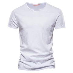 Men Cotton V-Neck Slim Fit T-Shirt Beach Casual Summer Gym Fitness Tee Fun Gift