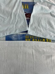 VTG beautiful Hawaii sportswear blue sz L single stitch t shirts made in USA