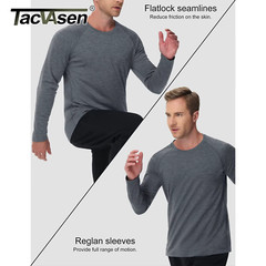 Mens Sports Shirt Long Sleeve UPF50+ Quick Dry Breathable Outdoor Fitness