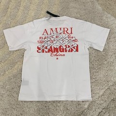 Amiri Shanghai Logo White & Red T-Shirt Men’s Size Large