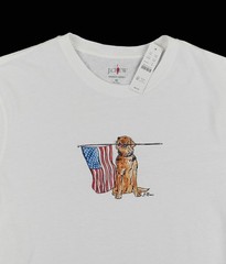 New JCREW Size Mens M Vintage-Wash Cotton Graphic T-shirt Golden Retriever $45