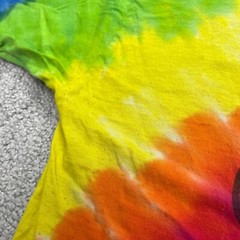 Colortone Tie-Dye Graphic T-Shirt Mens Large Multicolor Crew Neck Cotton Tee