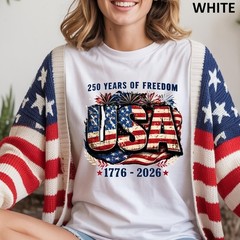 250 Years of Freedom Shirt, 1776-2026 Semiquincentennial Tee