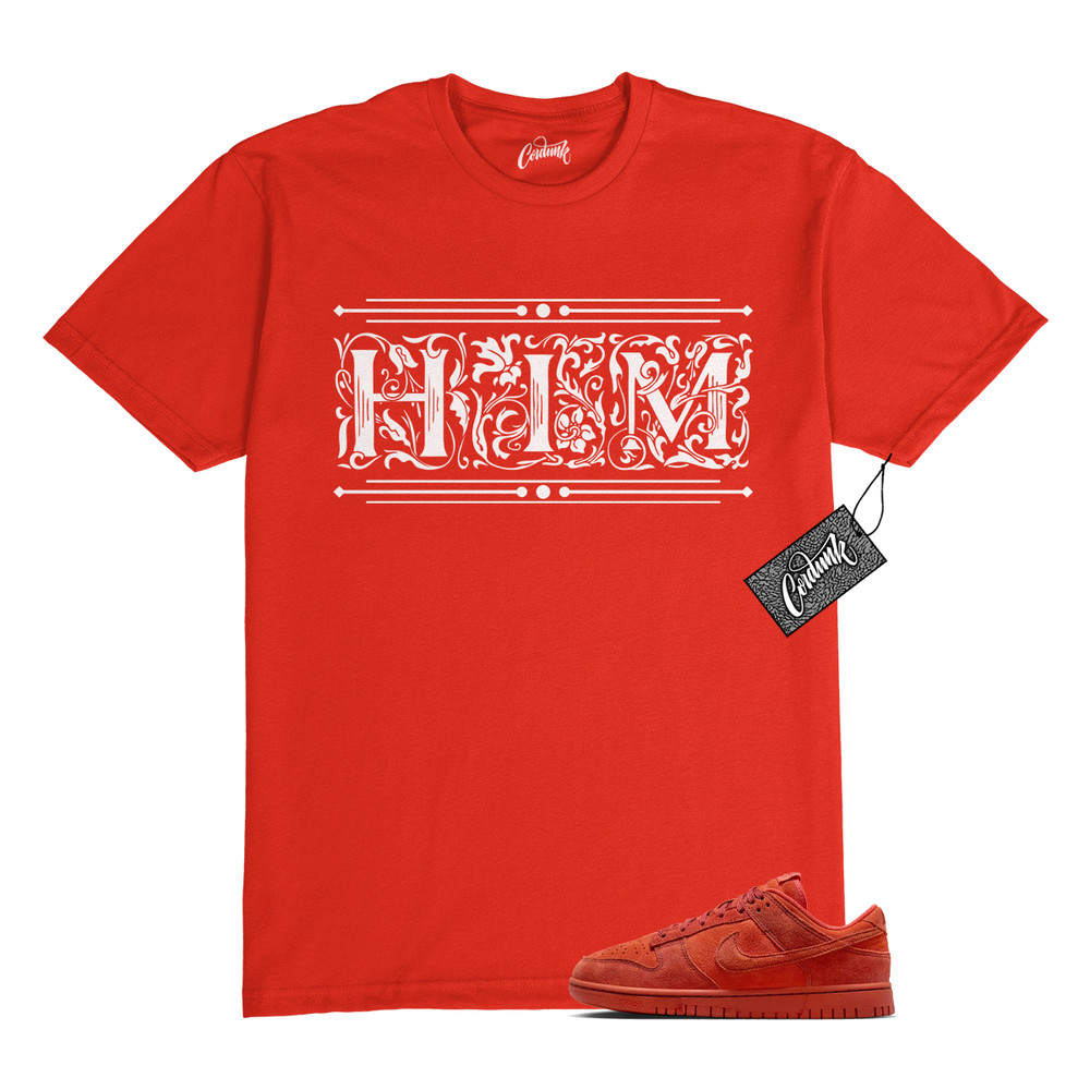 Dunk Valley of Fire Picante Red Dragon Red T Shirt to Match HIM
