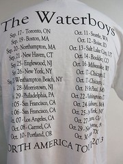 THE WATERBOYS OFFICIAL MERCH N.A. 2013 TOUR BAND CONCERT MUSIC T-SHIRT SMALL