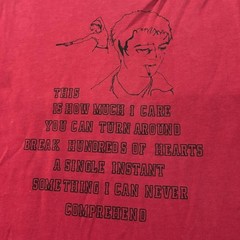 Dior Homme AW05 Pete Doherty Poem Tee