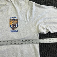 Vintage California Department Fish & Game Long Sleeve Shirt Single Stitch XL USA
