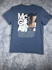 Tim McGraw Shotgun Rider On Tour/Sundown Heaven Town Blue T-Shirt Size S