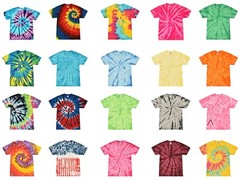 Multi-Color Tie Dye T-Shirts Adult SM – XXXXXL 100% Cotton Colortone